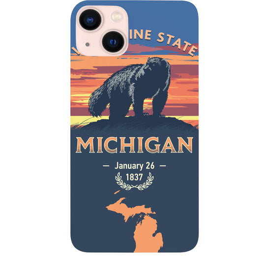 State Michigan - UV Color Printed Phone Case for iPhone 15/iPhone 15 Plus/iPhone 15 Pro/iPhone 15 Pro Max/iPhone 14/
iPhone 14 Plus/iPhone 14 Pro/iPhone 14 Pro Max/iPhone 13/iPhone 13 Mini/
iPhone 13 Pro/iPhone 13 Pro Max/iPhone 12 Mini/iPhone 12/
iPhone 12 Pro Max/iPhone 11/iPhone 11 Pro/iPhone 11 Pro Max/iPhone X/Xs Universal/iPhone XR/iPhone Xs Max/
Samsung S23/Samsung S23 Plus/Samsung S23 Ultra/Samsung S22/Samsung S22 Plus/Samsung S22 Ultra/Samsung S21