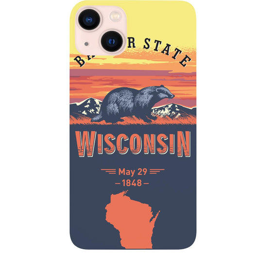 State Wisconsin - UV Color Printed Phone Case for iPhone 15/iPhone 15 Plus/iPhone 15 Pro/iPhone 15 Pro Max/iPhone 14/
iPhone 14 Plus/iPhone 14 Pro/iPhone 14 Pro Max/iPhone 13/iPhone 13 Mini/
iPhone 13 Pro/iPhone 13 Pro Max/iPhone 12 Mini/iPhone 12/
iPhone 12 Pro Max/iPhone 11/iPhone 11 Pro/iPhone 11 Pro Max/iPhone X/Xs Universal/iPhone XR/iPhone Xs Max/
Samsung S23/Samsung S23 Plus/Samsung S23 Ultra/Samsung S22/Samsung S22 Plus/Samsung S22 Ultra/Samsung S21