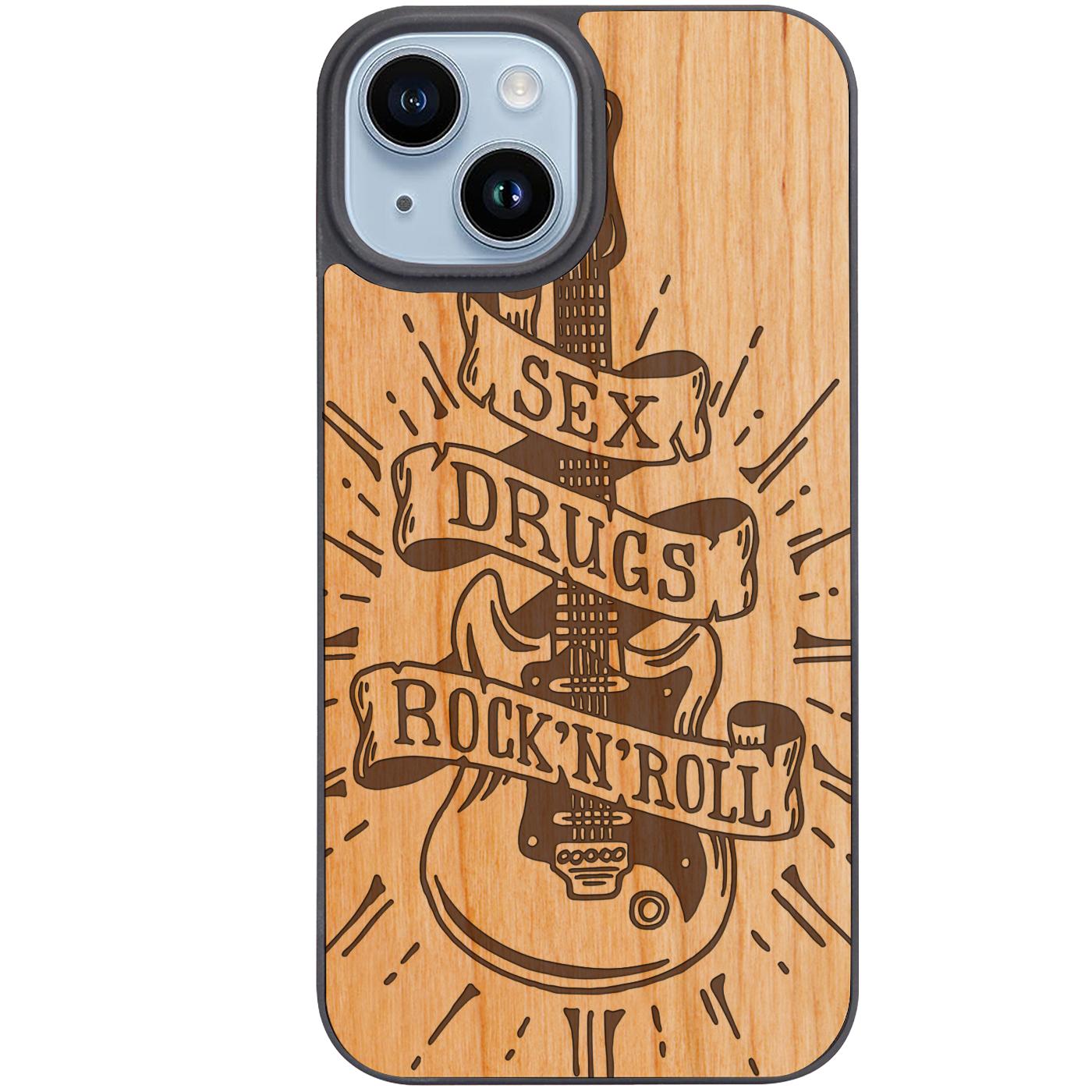 Sex Drugs Rock'n Roll - Engraved Phone Case