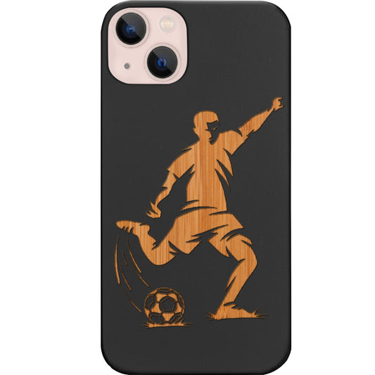 Soccer Player Kicking Ball - Engraved Phone Case for iPhone 15/iPhone 15 Plus/iPhone 15 Pro/iPhone 15 Pro Max/iPhone 14/
iPhone 14 Plus/iPhone 14 Pro/iPhone 14 Pro Max/iPhone 13/iPhone 13 Mini/
iPhone 13 Pro/iPhone 13 Pro Max/iPhone 12 Mini/iPhone 12/
iPhone 12 Pro Max/iPhone 11/iPhone 11 Pro/iPhone 11 Pro Max/iPhone X/Xs Universal/iPhone XR/iPhone Xs Max/
Samsung S23/Samsung S23 Plus/Samsung S23 Ultra/Samsung S22/Samsung S22 Plus/Samsung S22 Ultra/Samsung S21