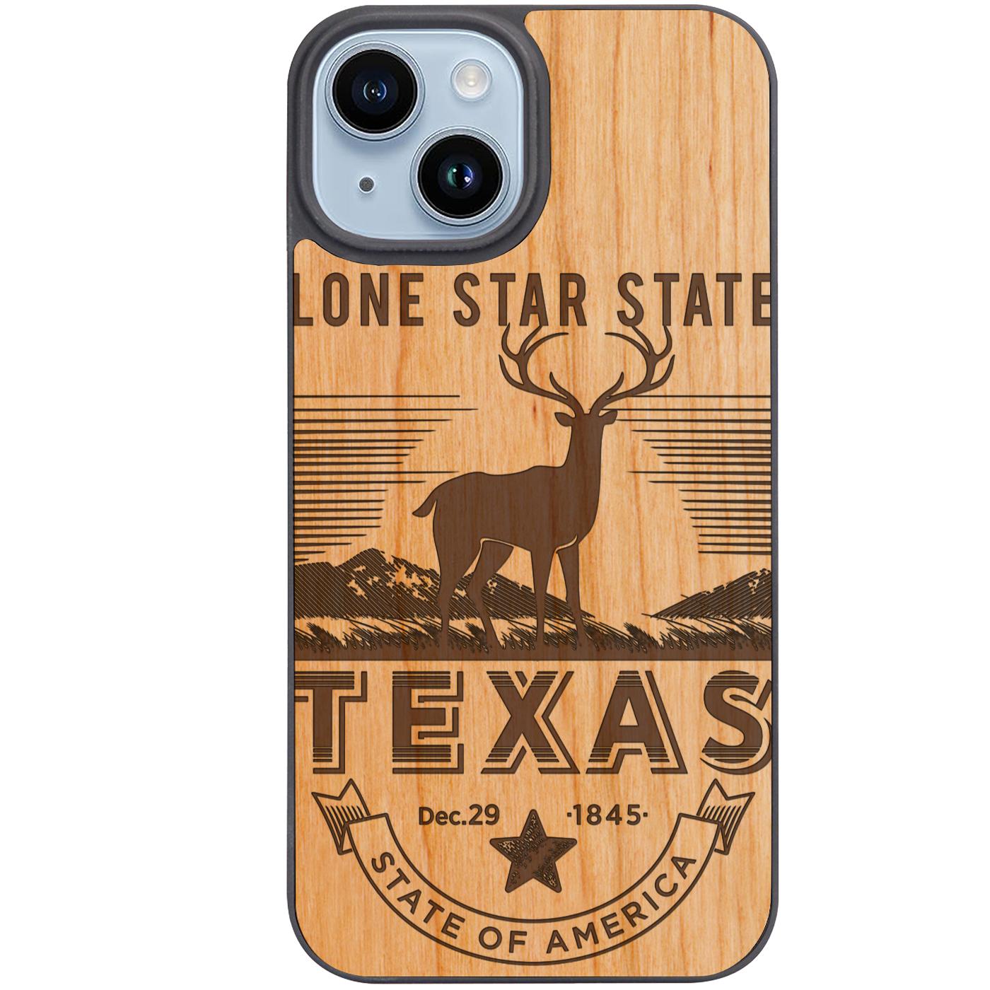 State Texas - Engraved Phone Case