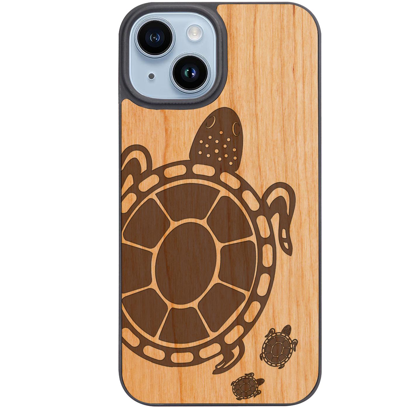Turtle 4 - Engraved Phone Case
