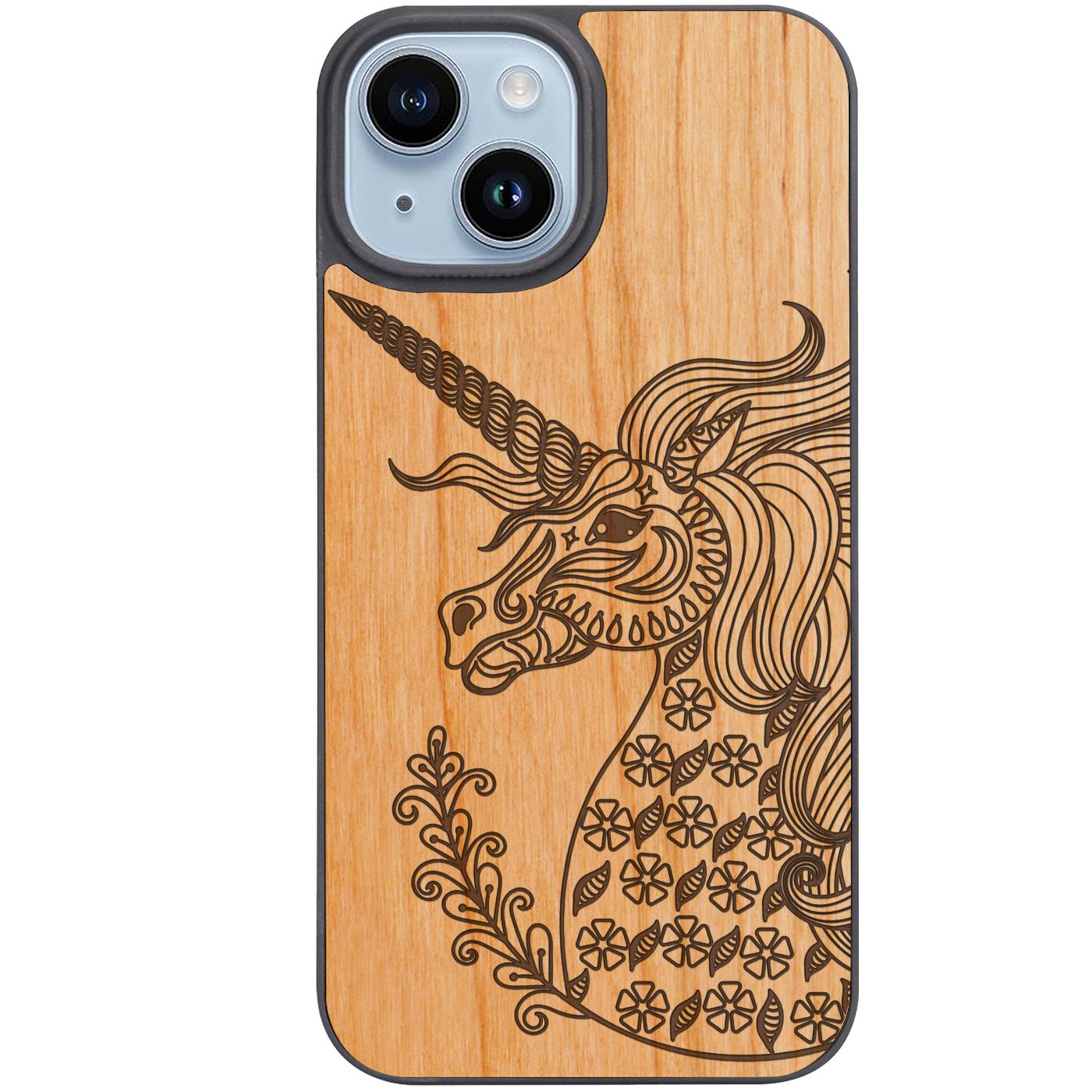 Unicorn 1 - Engraved Phone Case