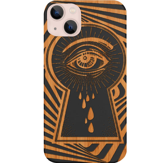 Eye at the Key Hole - Engraved Phone Case for iPhone 15/iPhone 15 Plus/iPhone 15 Pro/iPhone 15 Pro Max/iPhone 14/
iPhone 14 Plus/iPhone 14 Pro/iPhone 14 Pro Max/iPhone 13/iPhone 13 Mini/
iPhone 13 Pro/iPhone 13 Pro Max/iPhone 12 Mini/iPhone 12/
iPhone 12 Pro Max/iPhone 11/iPhone 11 Pro/iPhone 11 Pro Max/iPhone X/Xs Universal/iPhone XR/iPhone Xs Max/
Samsung S23/Samsung S23 Plus/Samsung S23 Ultra/Samsung S22/Samsung S22 Plus/Samsung S22 Ultra/Samsung S21