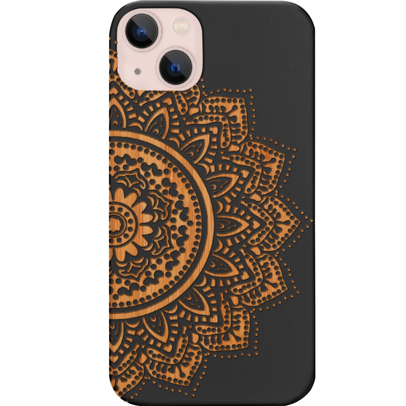 Half Mandala 1 - Engraved Phone Case for iPhone 15/iPhone 15 Plus/iPhone 15 Pro/iPhone 15 Pro Max/iPhone 14/
    iPhone 14 Plus/iPhone 14 Pro/iPhone 14 Pro Max/iPhone 13/iPhone 13 Mini/
    iPhone 13 Pro/iPhone 13 Pro Max/iPhone 12 Mini/iPhone 12/
    iPhone 12 Pro Max/iPhone 11/iPhone 11 Pro/iPhone 11 Pro Max/iPhone X/Xs Universal/iPhone XR/iPhone Xs Max/
    Samsung S23/Samsung S23 Plus/Samsung S23 Ultra/Samsung S22/Samsung S22 Plus/Samsung S22 Ultra/Samsung S21