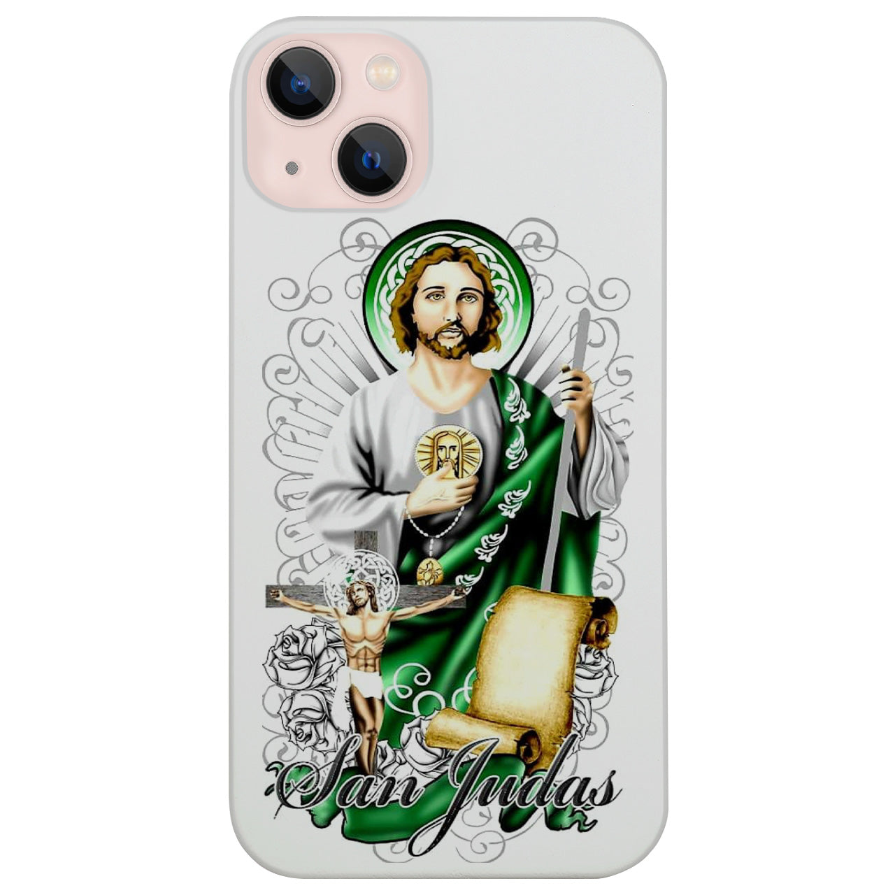 San Judas 2 - UV Color Printed Phone Case for iPhone 15/iPhone 15 Plus/iPhone 15 Pro/iPhone 15 Pro Max/iPhone 14/
    iPhone 14 Plus/iPhone 14 Pro/iPhone 14 Pro Max/iPhone 13/iPhone 13 Mini/
    iPhone 13 Pro/iPhone 13 Pro Max/iPhone 12 Mini/iPhone 12/
    iPhone 12 Pro Max/iPhone 11/iPhone 11 Pro/iPhone 11 Pro Max/iPhone X/Xs Universal/iPhone XR/iPhone Xs Max/
    Samsung S23/Samsung S23 Plus/Samsung S23 Ultra/Samsung S22/Samsung S22 Plus/Samsung S22 Ultra/Samsung S21