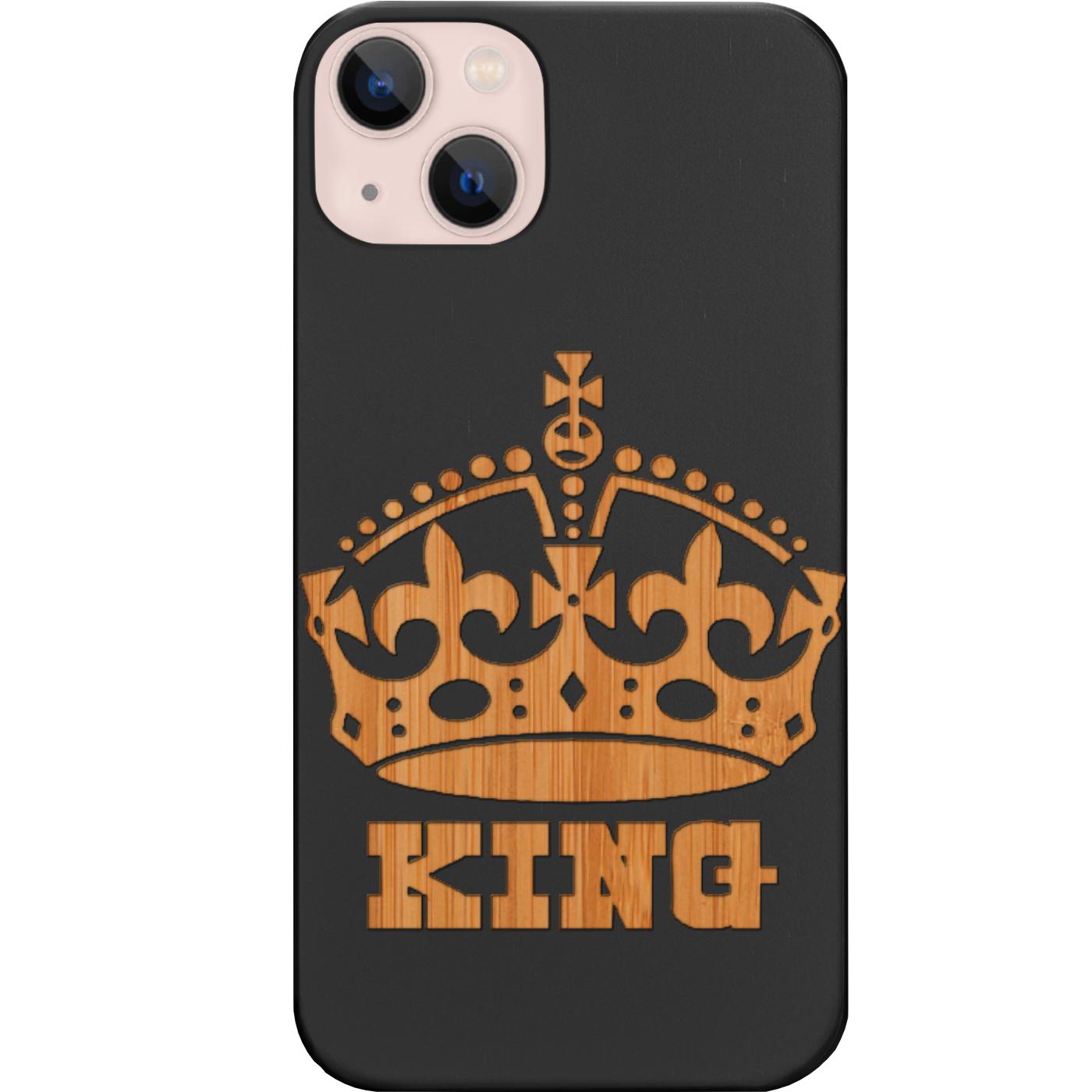 King - Engraved Phone Case for iPhone 15/iPhone 15 Plus/iPhone 15 Pro/iPhone 15 Pro Max/iPhone 14/
    iPhone 14 Plus/iPhone 14 Pro/iPhone 14 Pro Max/iPhone 13/iPhone 13 Mini/
    iPhone 13 Pro/iPhone 13 Pro Max/iPhone 12 Mini/iPhone 12/
    iPhone 12 Pro Max/iPhone 11/iPhone 11 Pro/iPhone 11 Pro Max/iPhone X/Xs Universal/iPhone XR/iPhone Xs Max/
    Samsung S23/Samsung S23 Plus/Samsung S23 Ultra/Samsung S22/Samsung S22 Plus/Samsung S22 Ultra/Samsung S21