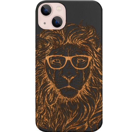 Lion with Glasses - Engraved Phone Case for iPhone 15/iPhone 15 Plus/iPhone 15 Pro/iPhone 15 Pro Max/iPhone 14/
iPhone 14 Plus/iPhone 14 Pro/iPhone 14 Pro Max/iPhone 13/iPhone 13 Mini/
iPhone 13 Pro/iPhone 13 Pro Max/iPhone 12 Mini/iPhone 12/
iPhone 12 Pro Max/iPhone 11/iPhone 11 Pro/iPhone 11 Pro Max/iPhone X/Xs Universal/iPhone XR/iPhone Xs Max/
Samsung S23/Samsung S23 Plus/Samsung S23 Ultra/Samsung S22/Samsung S22 Plus/Samsung S22 Ultra/Samsung S21