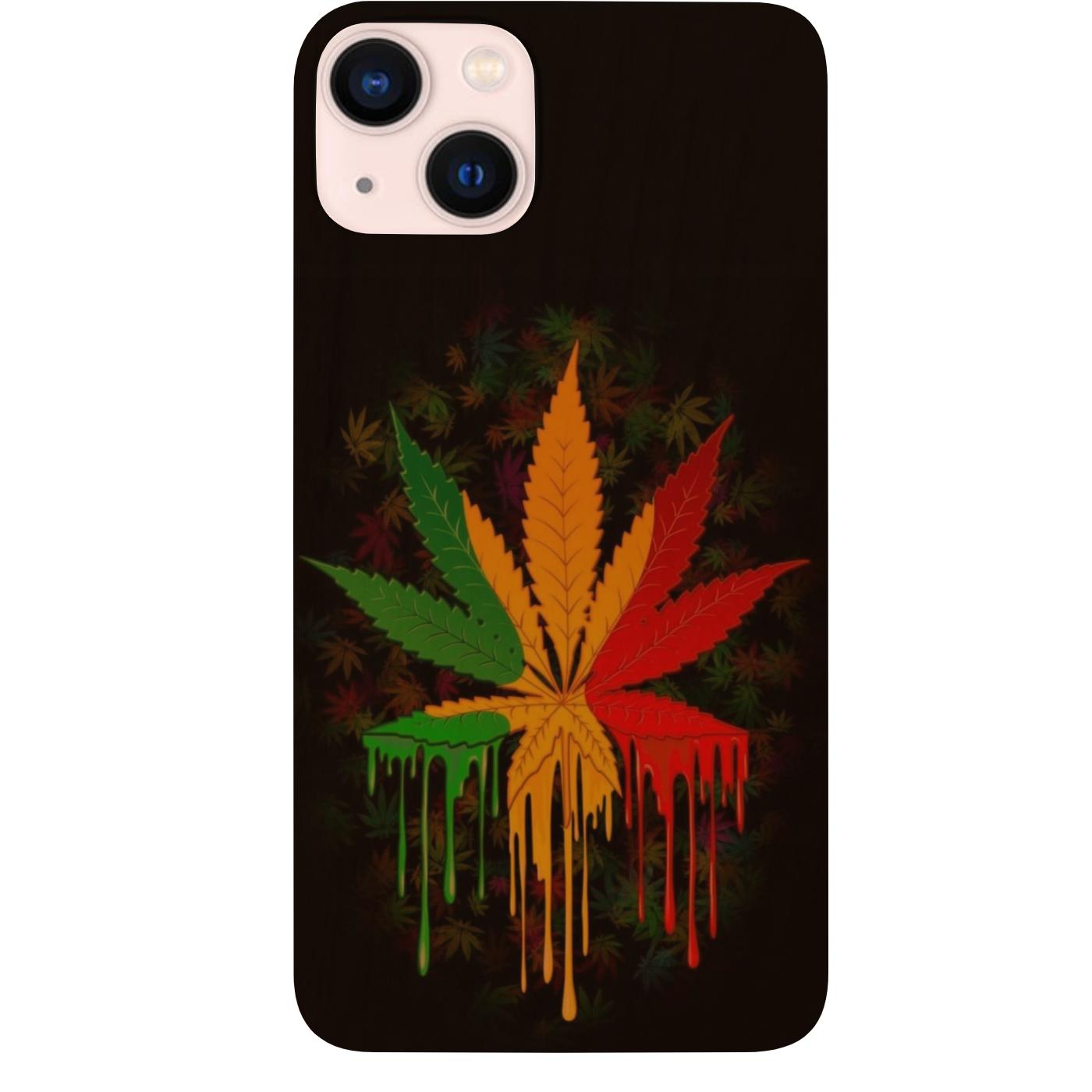 Fashion Laser Flower Leaf Pattern Case For iPhone 15Pro MaX 14