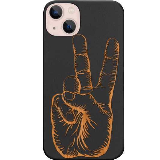 Peace Hand - Engraved Phone Case for iPhone 15/iPhone 15 Plus/iPhone 15 Pro/iPhone 15 Pro Max/iPhone 14/
iPhone 14 Plus/iPhone 14 Pro/iPhone 14 Pro Max/iPhone 13/iPhone 13 Mini/
iPhone 13 Pro/iPhone 13 Pro Max/iPhone 12 Mini/iPhone 12/
iPhone 12 Pro Max/iPhone 11/iPhone 11 Pro/iPhone 11 Pro Max/iPhone X/Xs Universal/iPhone XR/iPhone Xs Max/
Samsung S23/Samsung S23 Plus/Samsung S23 Ultra/Samsung S22/Samsung S22 Plus/Samsung S22 Ultra/Samsung S21