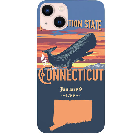 State Connecticut - UV Color Printed Phone Case for iPhone 15/iPhone 15 Plus/iPhone 15 Pro/iPhone 15 Pro Max/iPhone 14/
iPhone 14 Plus/iPhone 14 Pro/iPhone 14 Pro Max/iPhone 13/iPhone 13 Mini/
iPhone 13 Pro/iPhone 13 Pro Max/iPhone 12 Mini/iPhone 12/
iPhone 12 Pro Max/iPhone 11/iPhone 11 Pro/iPhone 11 Pro Max/iPhone X/Xs Universal/iPhone XR/iPhone Xs Max/
Samsung S23/Samsung S23 Plus/Samsung S23 Ultra/Samsung S22/Samsung S22 Plus/Samsung S22 Ultra/Samsung S21