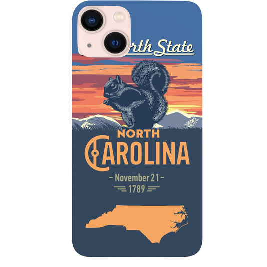 State North Carolina - UV Color Printed Phone Case for iPhone 15/iPhone 15 Plus/iPhone 15 Pro/iPhone 15 Pro Max/iPhone 14/
iPhone 14 Plus/iPhone 14 Pro/iPhone 14 Pro Max/iPhone 13/iPhone 13 Mini/
iPhone 13 Pro/iPhone 13 Pro Max/iPhone 12 Mini/iPhone 12/
iPhone 12 Pro Max/iPhone 11/iPhone 11 Pro/iPhone 11 Pro Max/iPhone X/Xs Universal/iPhone XR/iPhone Xs Max/
Samsung S23/Samsung S23 Plus/Samsung S23 Ultra/Samsung S22/Samsung S22 Plus/Samsung S22 Ultra/Samsung S21