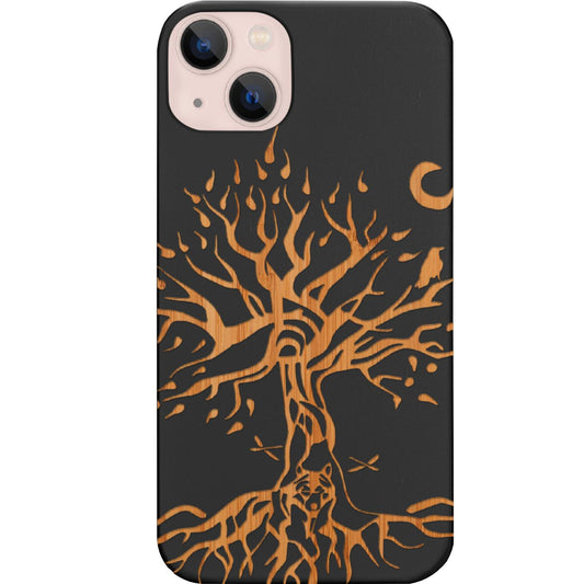Tree with Wolf - Engraved Phone Case for iPhone 15/iPhone 15 Plus/iPhone 15 Pro/iPhone 15 Pro Max/iPhone 14/
iPhone 14 Plus/iPhone 14 Pro/iPhone 14 Pro Max/iPhone 13/iPhone 13 Mini/
iPhone 13 Pro/iPhone 13 Pro Max/iPhone 12 Mini/iPhone 12/
iPhone 12 Pro Max/iPhone 11/iPhone 11 Pro/iPhone 11 Pro Max/iPhone X/Xs Universal/iPhone XR/iPhone Xs Max/
Samsung S23/Samsung S23 Plus/Samsung S23 Ultra/Samsung S22/Samsung S22 Plus/Samsung S22 Ultra/Samsung S21