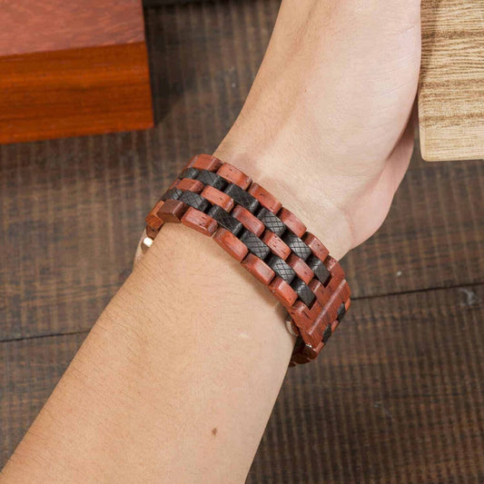 OTTO Wood Watch - Amaranth Wood and Stainless Steel Handmade Men’s Wooden Watches – Gawaine S18-5