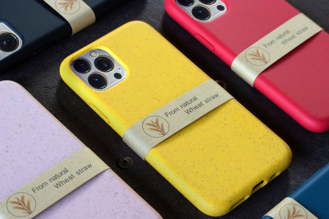 Bio Cases for iPhone 12/12 Pro, 12 Pro Max, 11, 11 Pro, 11 Pro Max, XR - Eco Friendly, Biodegradable, Recycleable Plant Fibre Soft TPU Case