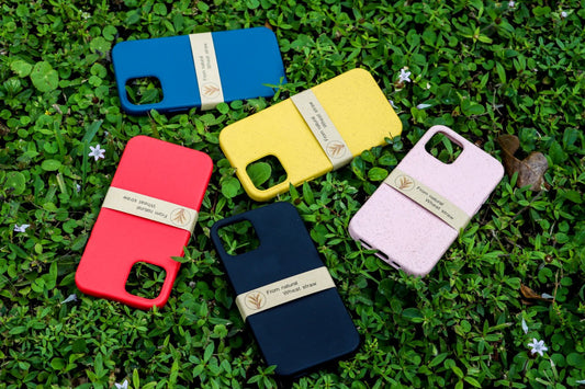 Bio Cases for iPhone 12/12 Pro, 12 Pro Max, 11, 11 Pro, 11 Pro Max, XR - Eco Friendly, Biodegradable, Recycleable Plant Fibre Soft TPU Case