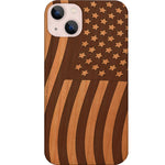 American Flag 2 - Engraved Phone Case