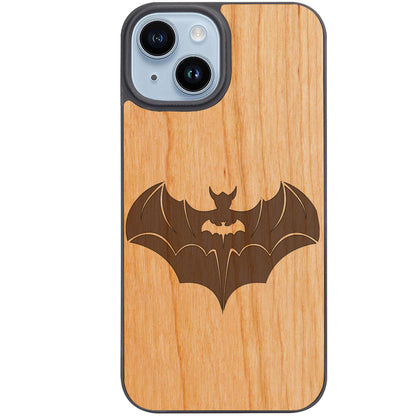 Abstract Bat - Engraved Phone Case