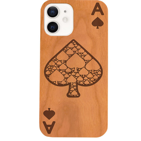 Ace of Spades - Engraved Phone Case for iPhone 15/iPhone 15 Plus/iPhone 15 Pro/iPhone 15 Pro Max/iPhone 14/
    iPhone 14 Plus/iPhone 14 Pro/iPhone 14 Pro Max/iPhone 13/iPhone 13 Mini/
    iPhone 13 Pro/iPhone 13 Pro Max/iPhone 12 Mini/iPhone 12/
    iPhone 12 Pro Max/iPhone 11/iPhone 11 Pro/iPhone 11 Pro Max/iPhone X/Xs Universal/iPhone XR/iPhone Xs Max/iPhone 6/6S/7/8 Universal/
    iPhone 6+/6S+/7+/8+ Universal/Samsung S23/Samsung S23 Plus/Samsung S23 Ultra/Samsung S22/Samsung S22 Plus/Samsung S21