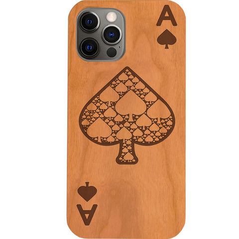 Ace of Spades - Engraved Phone Case for iPhone 15/iPhone 15 Plus/iPhone 15 Pro/iPhone 15 Pro Max/iPhone 14/
    iPhone 14 Plus/iPhone 14 Pro/iPhone 14 Pro Max/iPhone 13/iPhone 13 Mini/
    iPhone 13 Pro/iPhone 13 Pro Max/iPhone 12 Mini/iPhone 12/
    iPhone 12 Pro Max/iPhone 11/iPhone 11 Pro/iPhone 11 Pro Max/iPhone X/Xs Universal/iPhone XR/iPhone Xs Max/iPhone 6/6S/7/8 Universal/
    iPhone 6+/6S+/7+/8+ Universal/Samsung S23/Samsung S23 Plus/Samsung S23 Ultra/Samsung S22/Samsung S22 Plus/Samsung S21