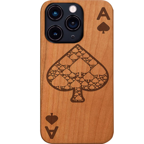 Ace of Spades - Engraved Phone Case for iPhone 15/iPhone 15 Plus/iPhone 15 Pro/iPhone 15 Pro Max/iPhone 14/
    iPhone 14 Plus/iPhone 14 Pro/iPhone 14 Pro Max/iPhone 13/iPhone 13 Mini/
    iPhone 13 Pro/iPhone 13 Pro Max/iPhone 12 Mini/iPhone 12/
    iPhone 12 Pro Max/iPhone 11/iPhone 11 Pro/iPhone 11 Pro Max/iPhone X/Xs Universal/iPhone XR/iPhone Xs Max/iPhone 6/6S/7/8 Universal/
    iPhone 6+/6S+/7+/8+ Universal/Samsung S23/Samsung S23 Plus/Samsung S23 Ultra/Samsung S22/Samsung S22 Plus/Samsung S21