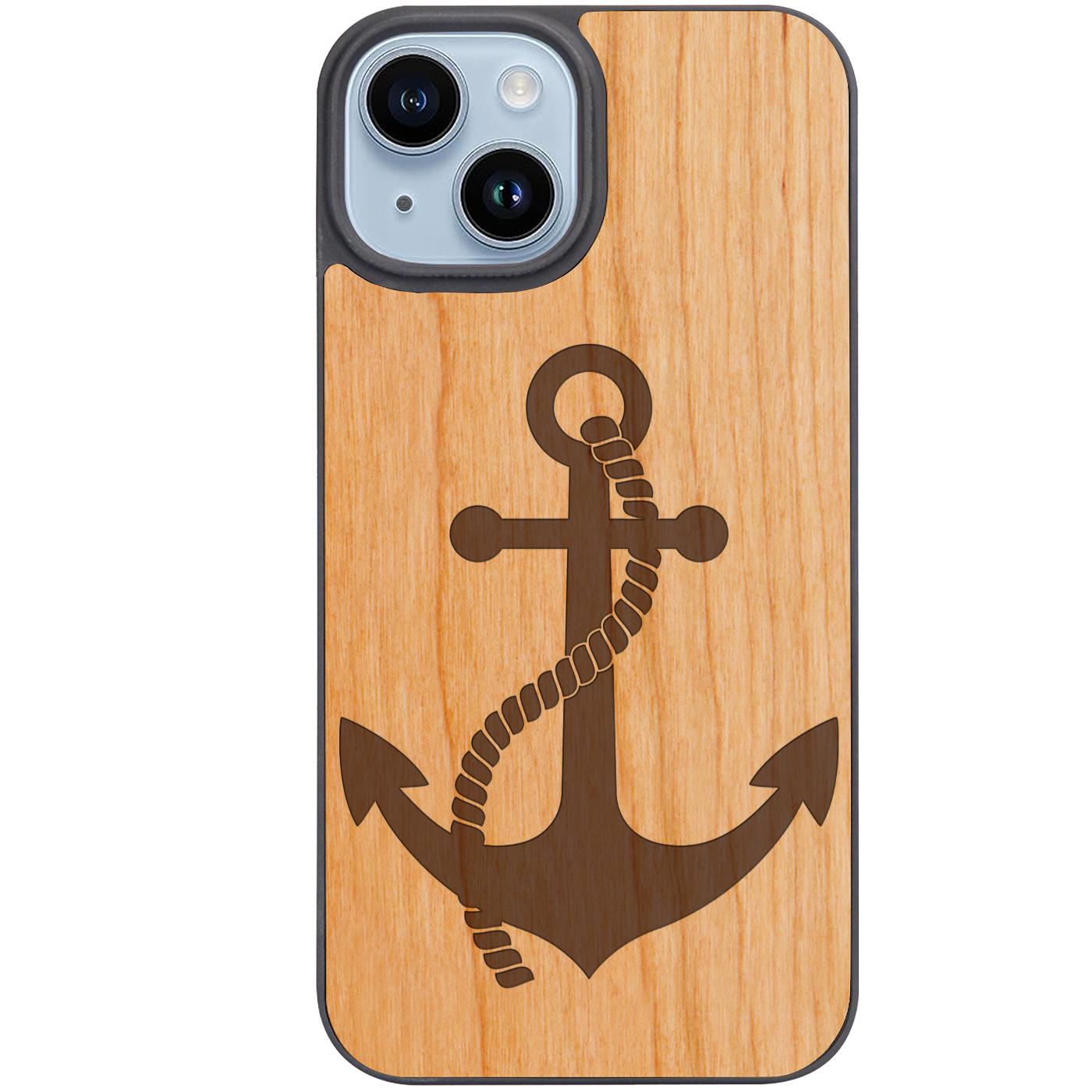 Anchor 2 - Engraved Phone Case