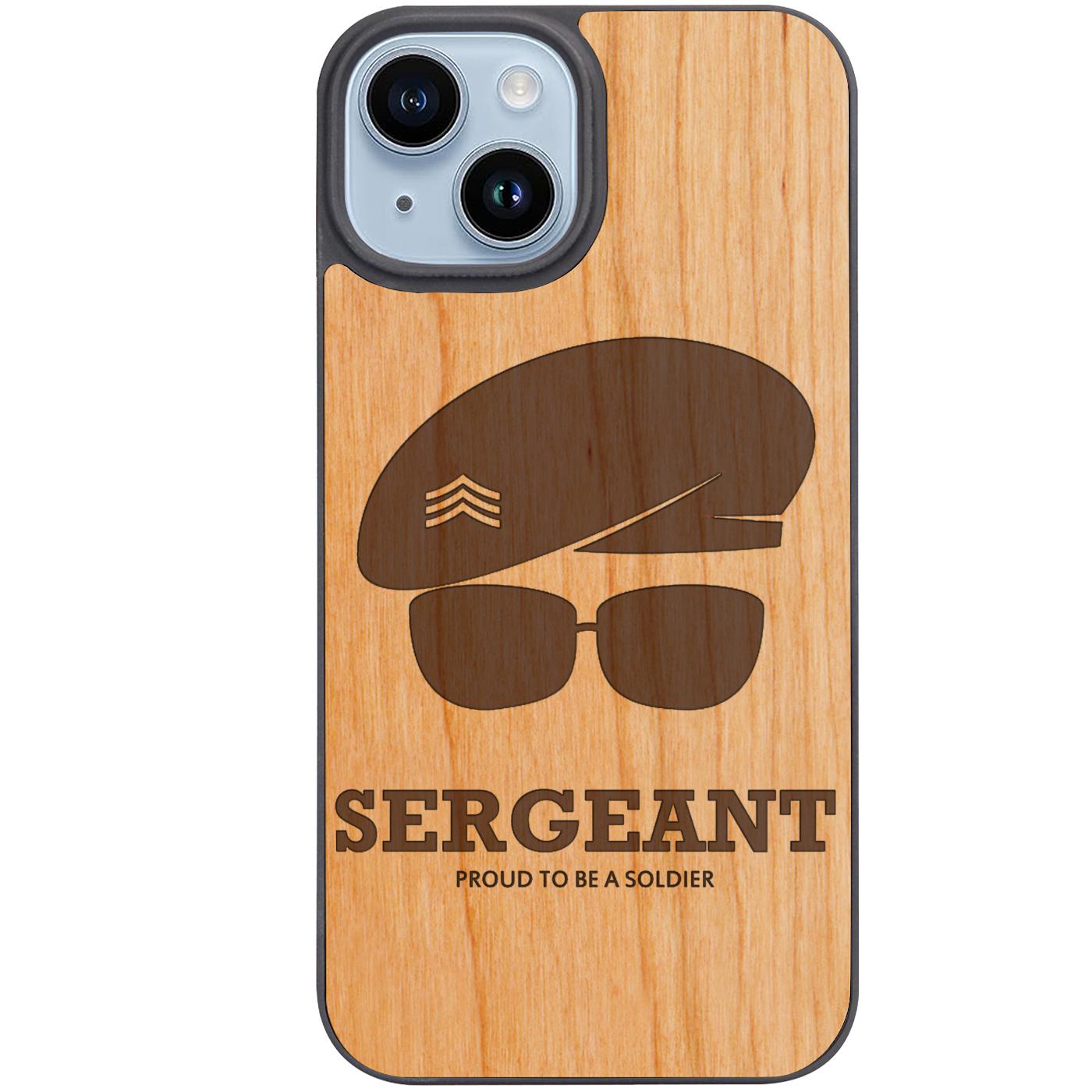 Army Rank Sergeant - Engraved Phone Case