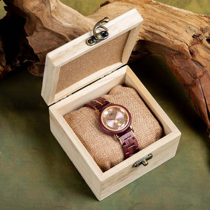 OTTO Wood Watch - Female Purple Heart Wood Wooden Watch - GT126-1A for iPhone 15/iPhone 15 Plus/iPhone 15 Pro/iPhone 15 Pro Max/iPhone 14/
    iPhone 14 Plus/iPhone 14 Pro/iPhone 14 Pro Max/iPhone 13/iPhone 13 Mini/
    iPhone 13 Pro/iPhone 13 Pro Max/iPhone 12 Mini/iPhone 12/
    iPhone 12 Pro Max/iPhone 11/iPhone 11 Pro/iPhone 11 Pro Max/iPhone X/Xs Universal/iPhone XR/iPhone Xs Max/
    Samsung S23/Samsung S23 Plus/Samsung S23 Ultra/Samsung S22/Samsung S22 Plus/Samsung S22 Ultra/Samsung S21