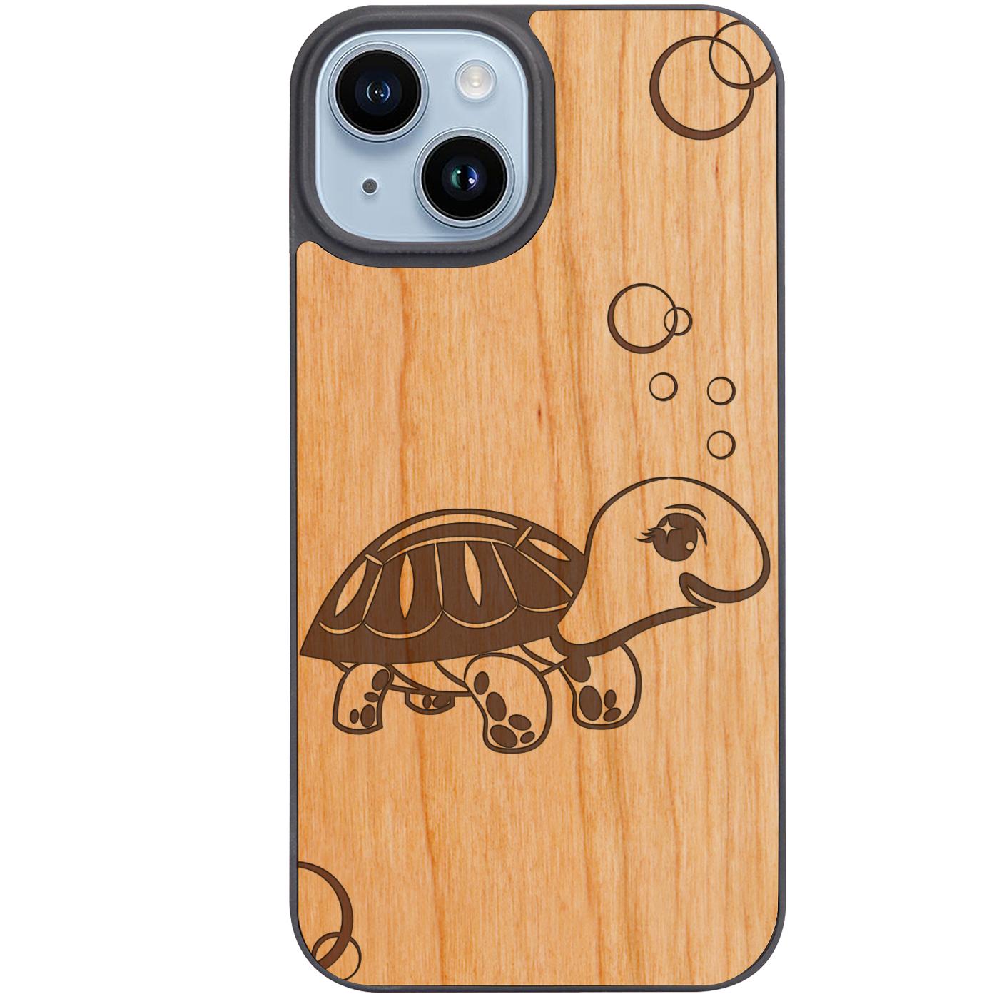 Baby Tortoise - Engraved Phone Case