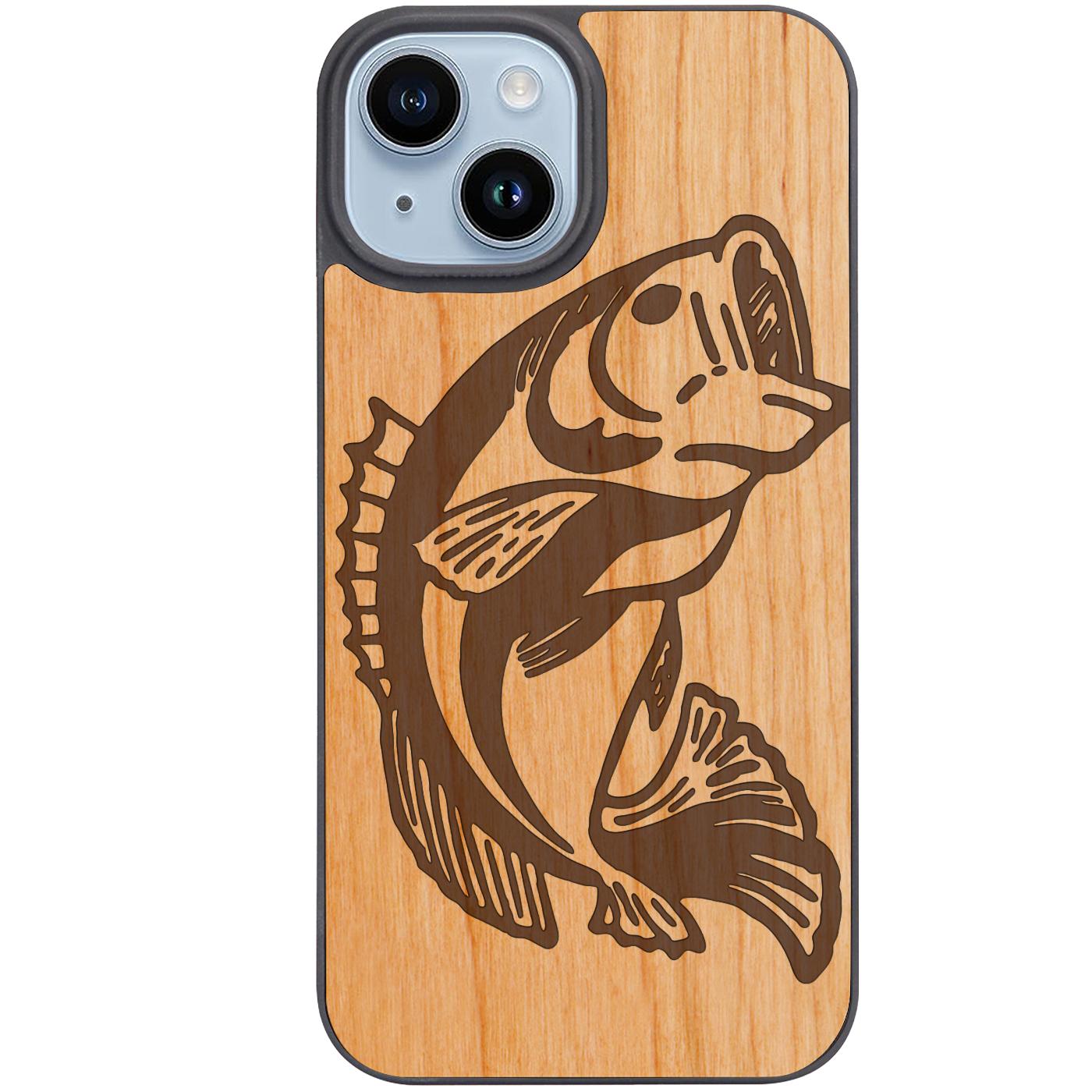 Bass Fish Engraved Phone Case