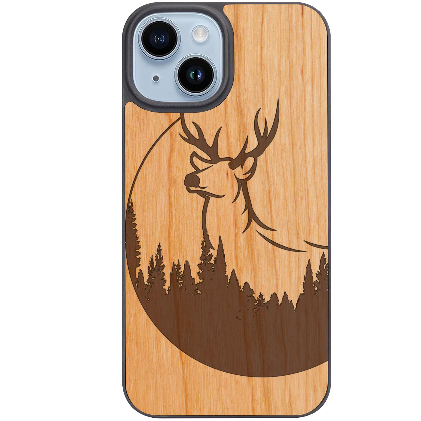 Big Deer - Engraved Phone Case