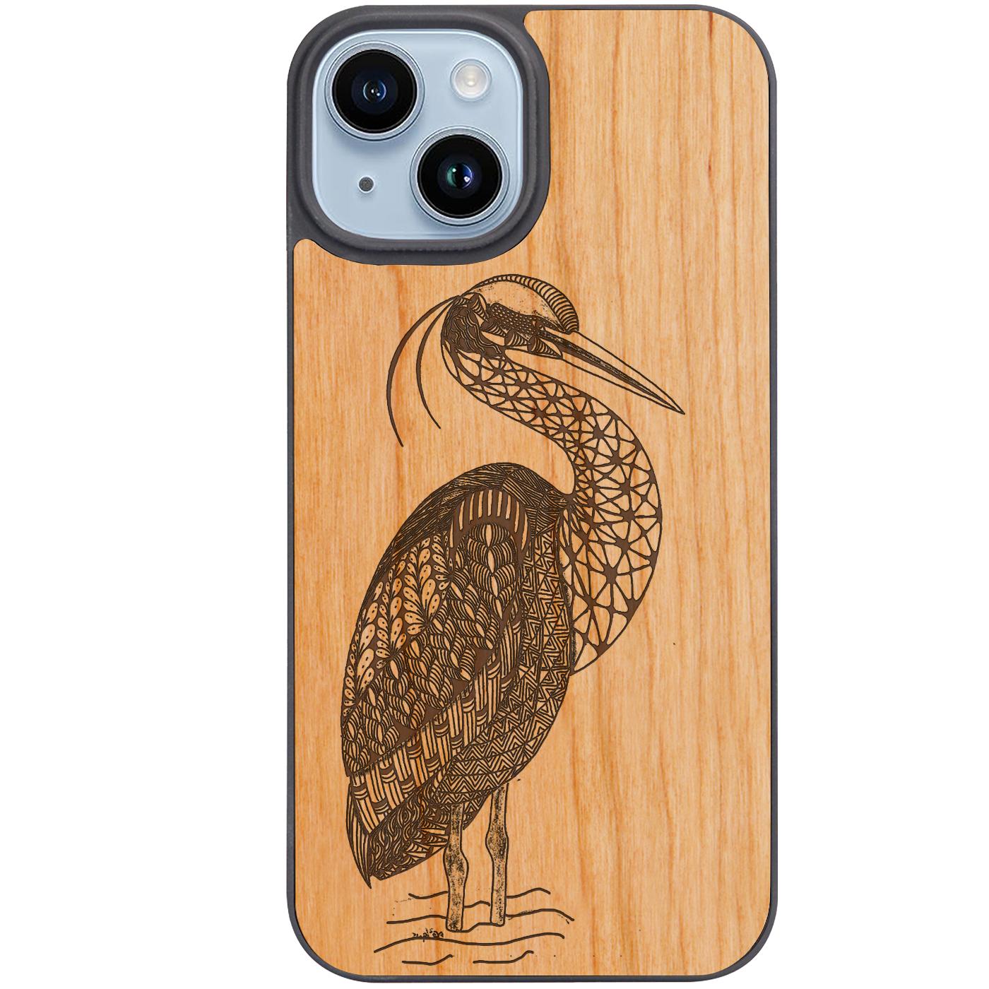 Bird Mandala - Engraved Phone Case