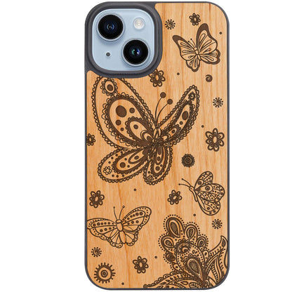 Butterflies - Engraved Phone Case