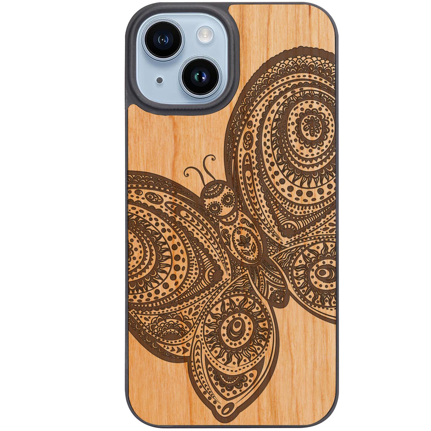 Butterfly 3 - Engraved Phone Case