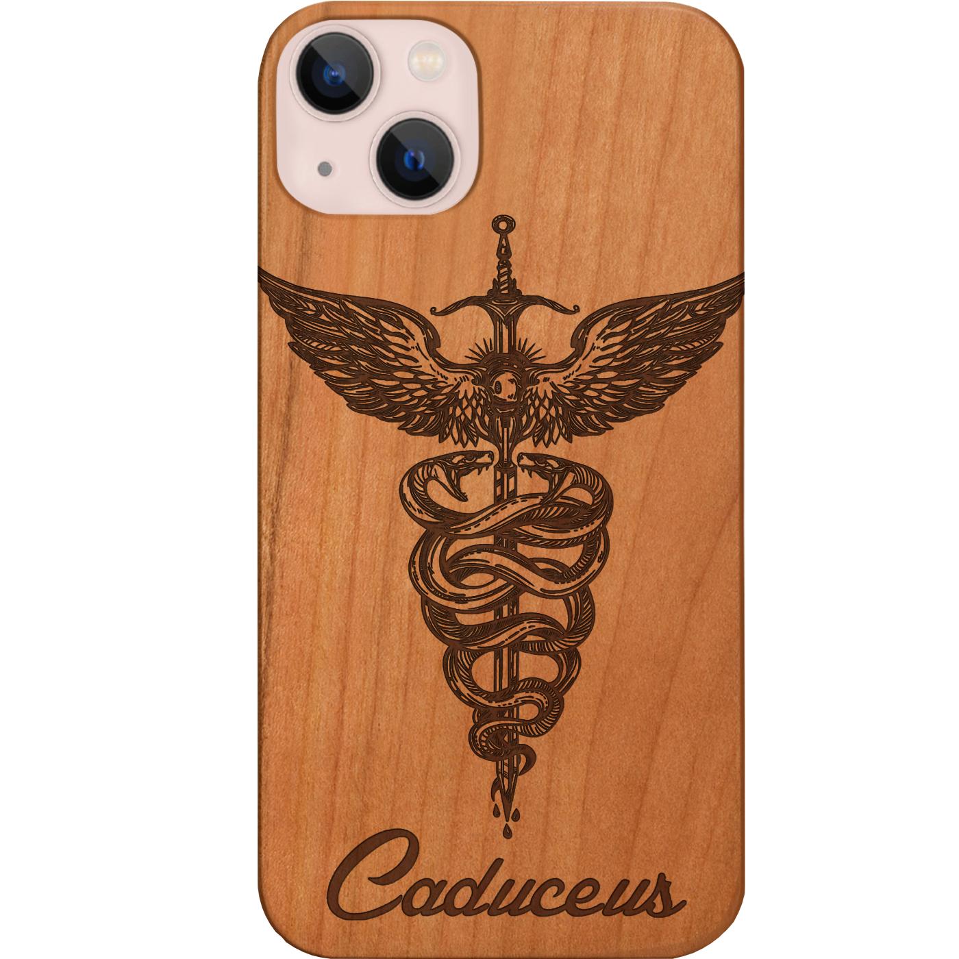 Caduceus - Engraved Phone Case for iPhone 15/iPhone 15 Plus/iPhone 15 Pro/iPhone 15 Pro Max/iPhone 14/
    iPhone 14 Plus/iPhone 14 Pro/iPhone 14 Pro Max/iPhone 13/iPhone 13 Mini/
    iPhone 13 Pro/iPhone 13 Pro Max/iPhone 12 Mini/iPhone 12/
    iPhone 12 Pro Max/iPhone 11/iPhone 11 Pro/iPhone 11 Pro Max/iPhone X/Xs Universal/iPhone XR/iPhone Xs Max/
    Samsung S23/Samsung S23 Plus/Samsung S23 Ultra/Samsung S22/Samsung S22 Plus/Samsung S22 Ultra/Samsung S21
