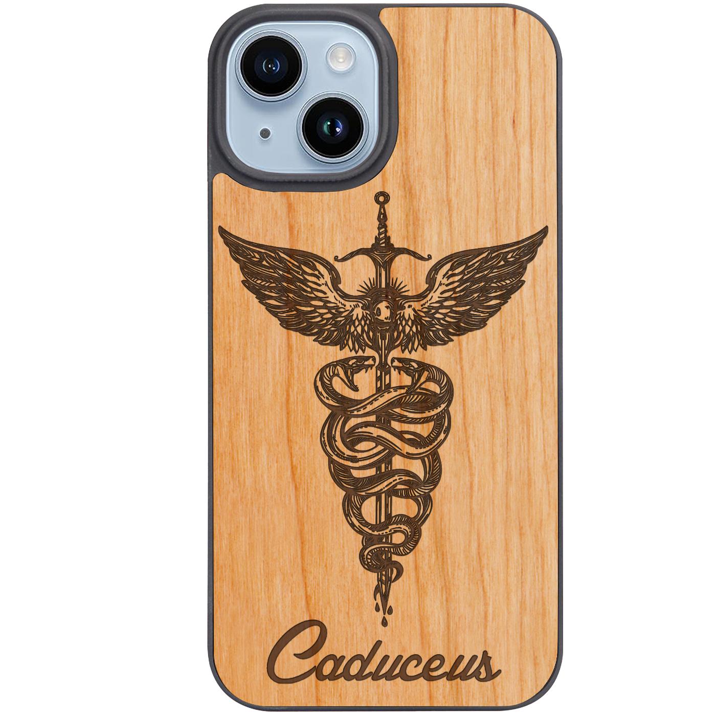 Caduceus - Engraved Phone Case