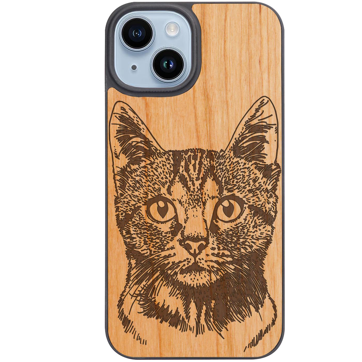 Cat - Engraved Phone Case