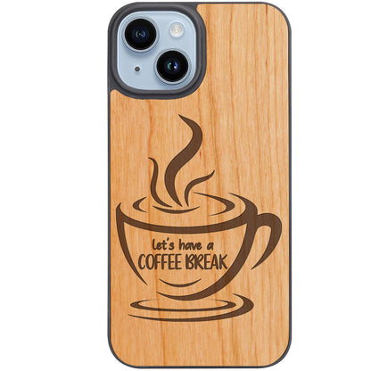 Coffee Break - Engraved Phone Case