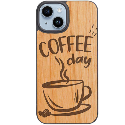 Coffee Day - Engraved Phone Case