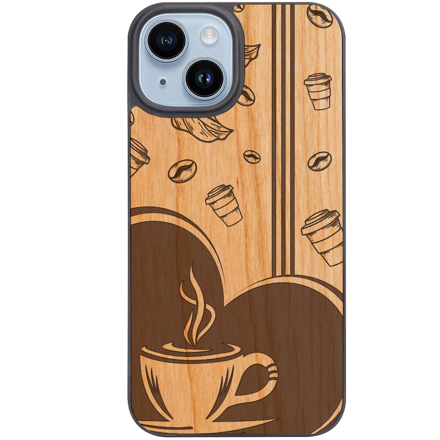 Coffee Love - Engraved Phone Case