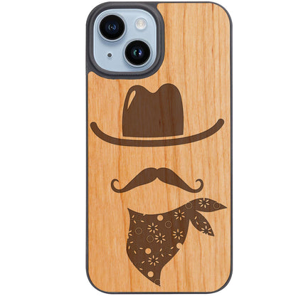 Cowboy Icon - Engraved Phone Case