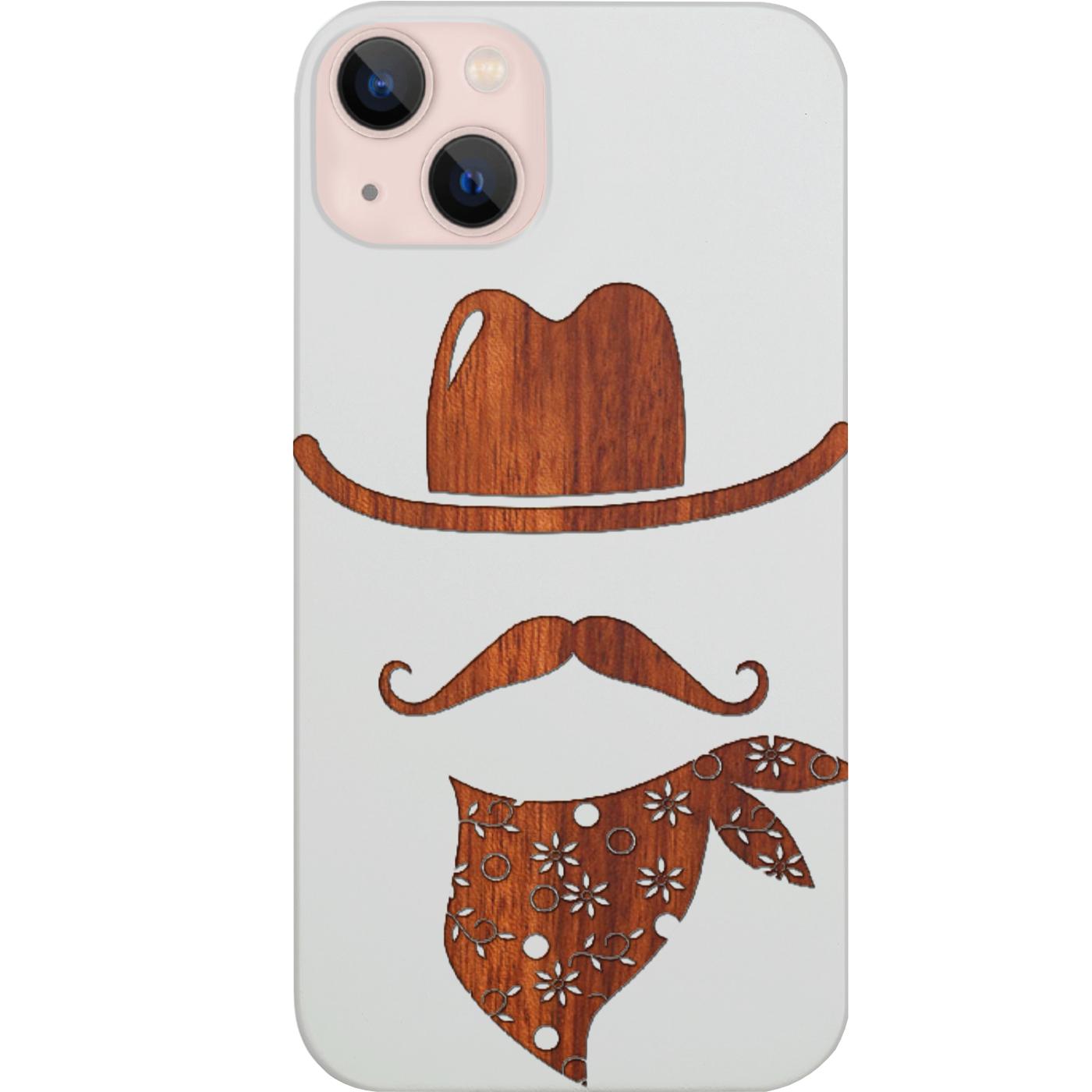 Cowboy Icon - Engraved Phone Case