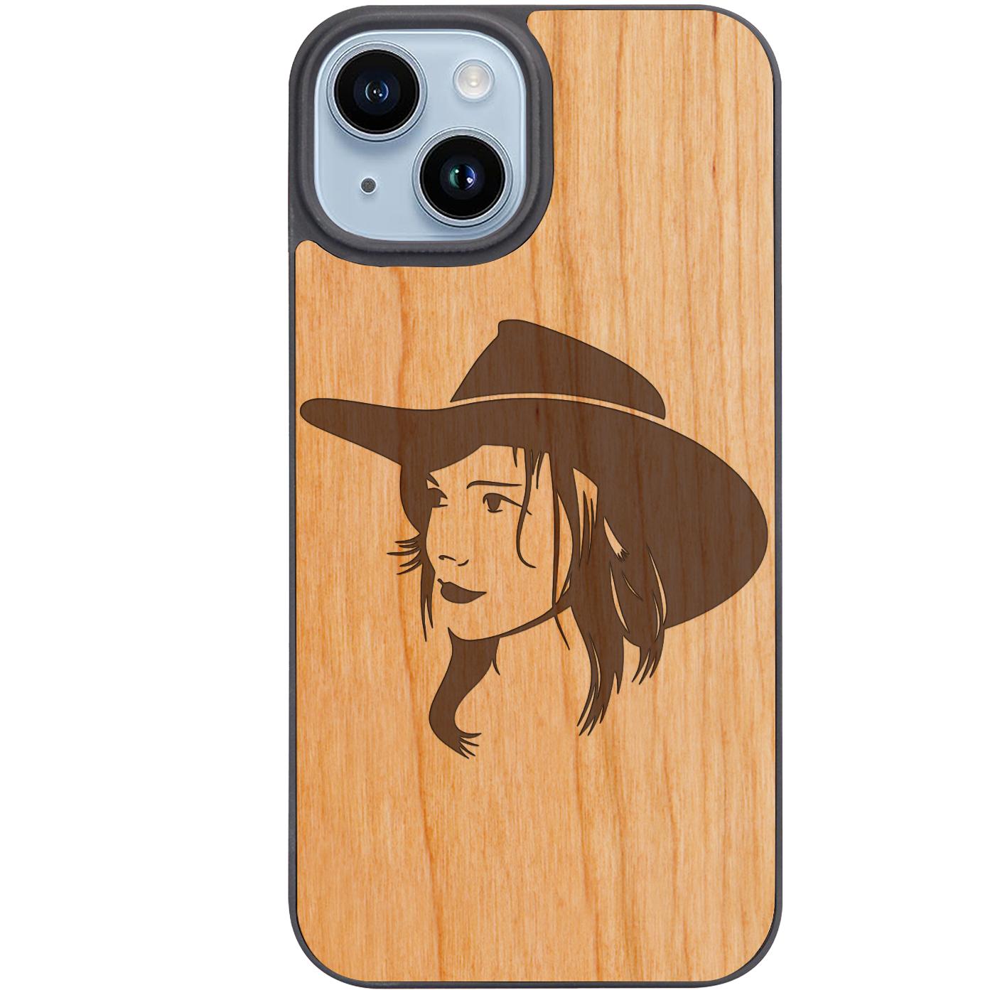 Cowgirl - Engraved Phone Case