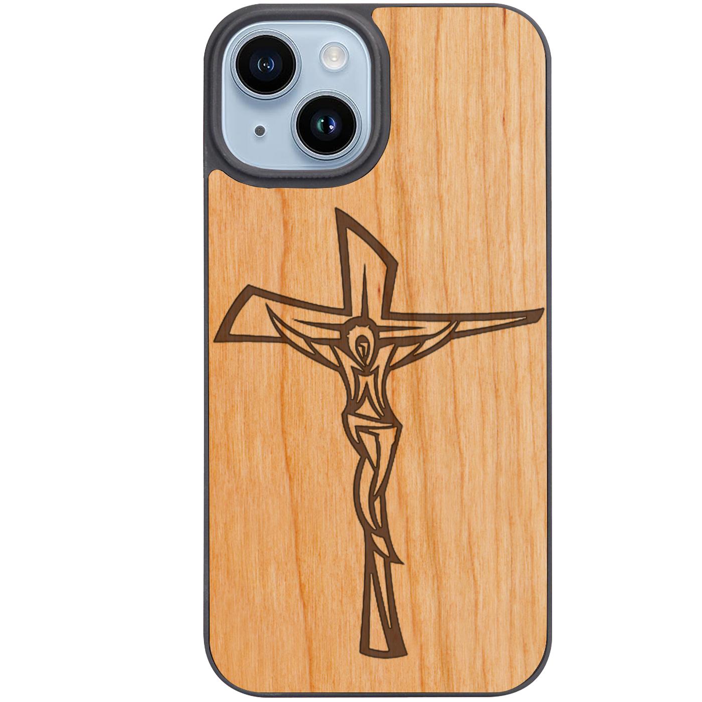 Crucifix - Engraved Phone Case