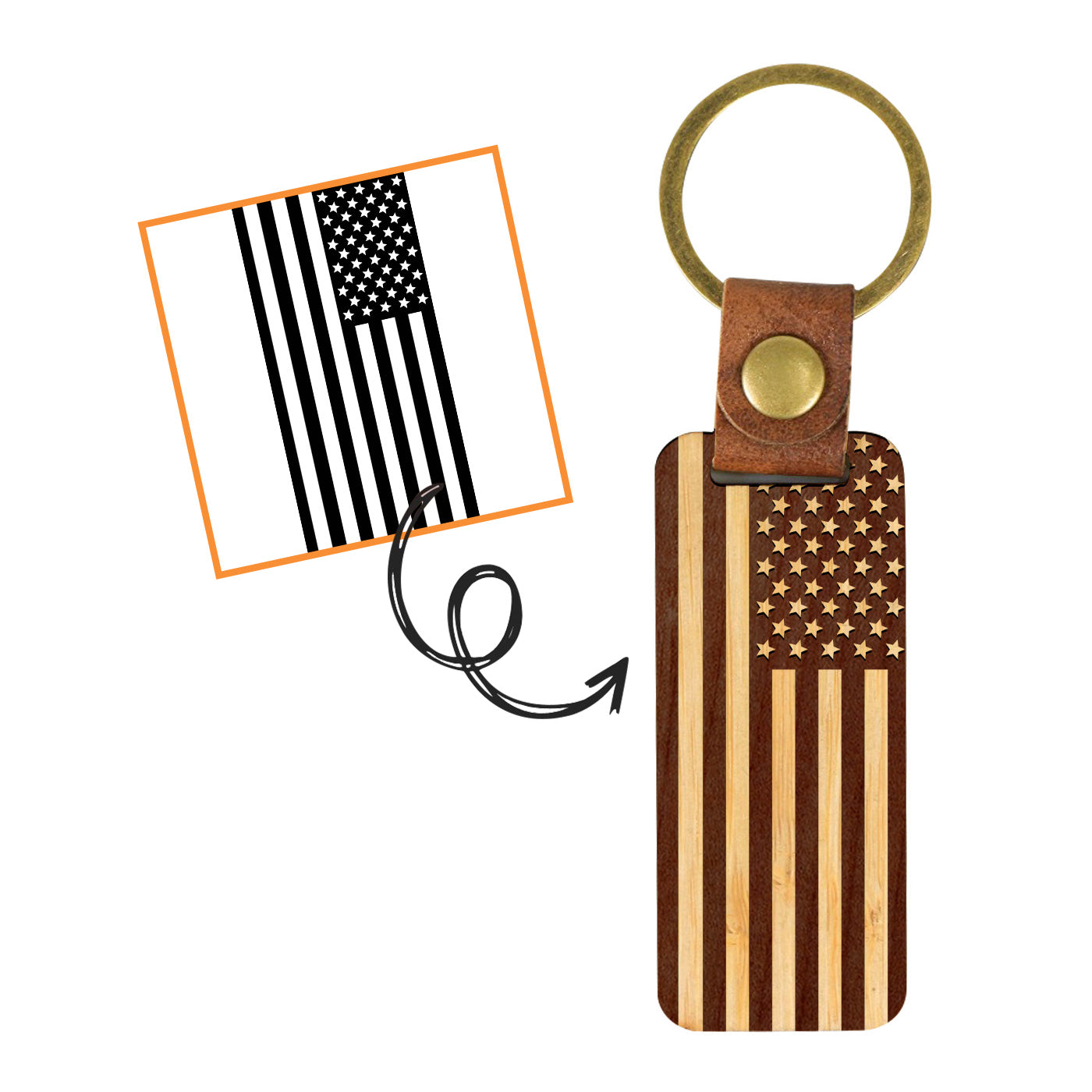 Customize Your Keychain | Wooden Keychain