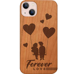 Cute Couple in Love - Engraved Phone Case