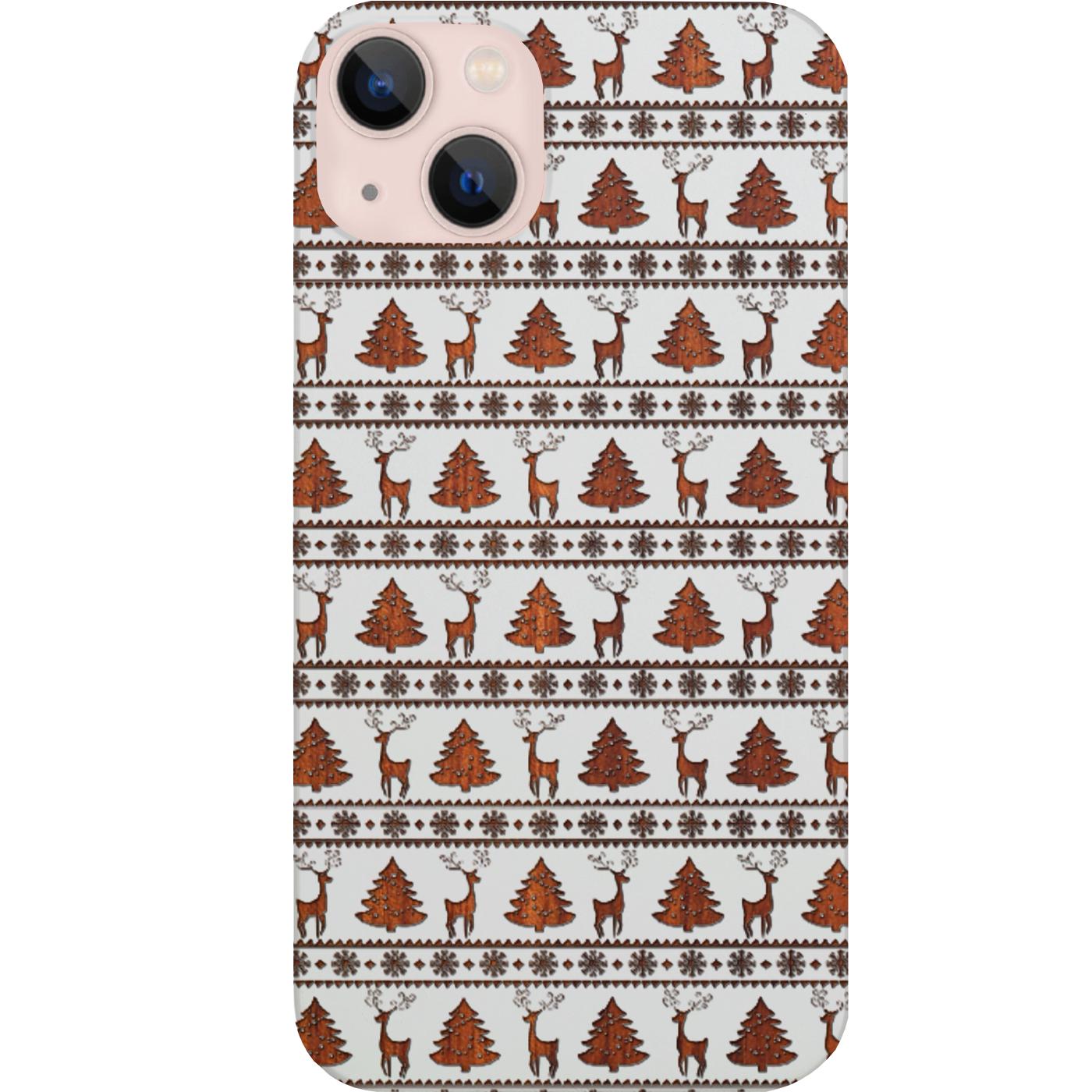 Deer Pattern - Engraved Phone Case