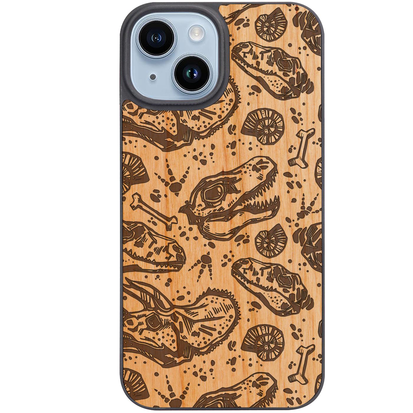 Dinosaur Fossil - Engraved Phone Case