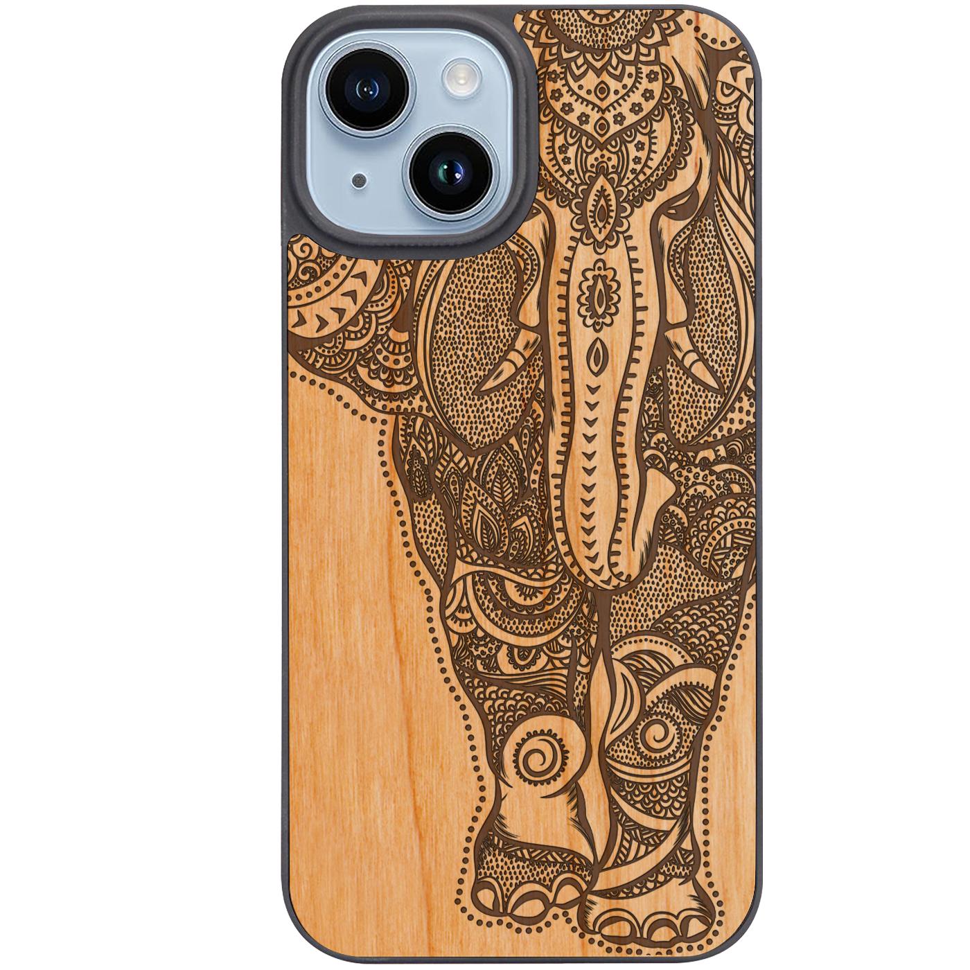 Elephant 2 - Engraved Phone Case