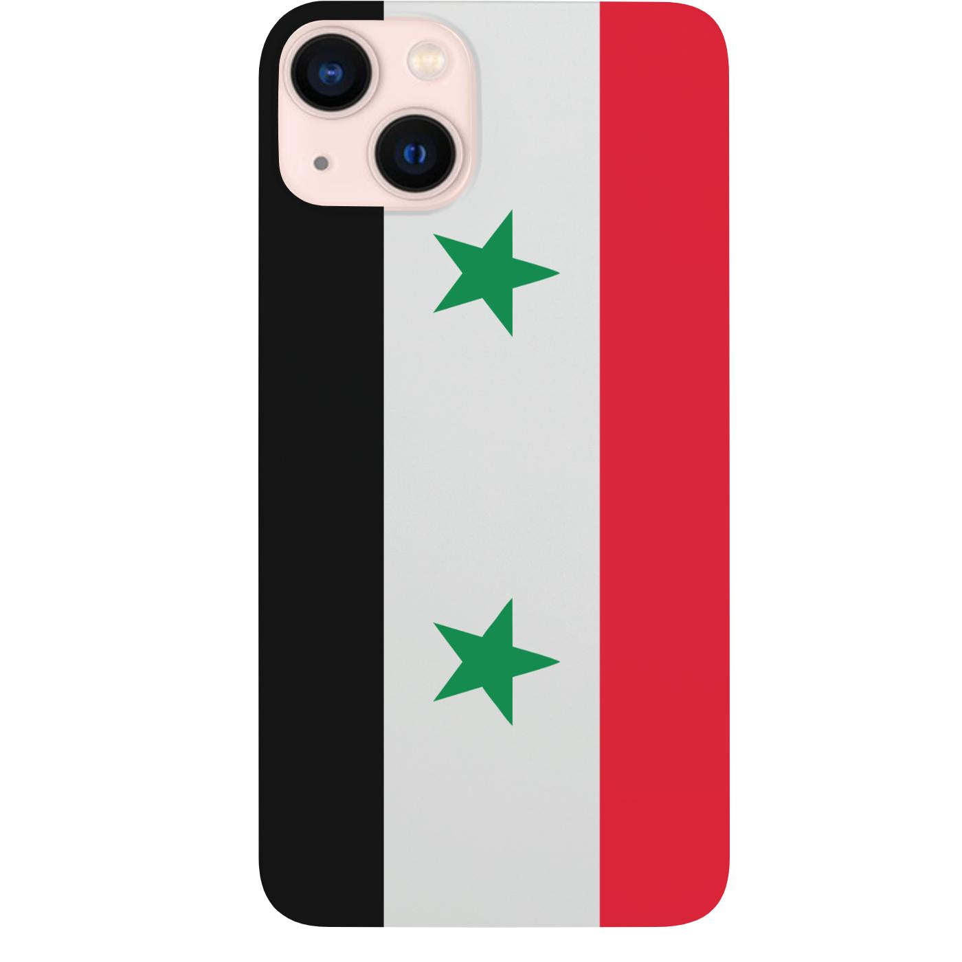 Flag Syria - UV Color Printed Phone Case for iPhone 15/iPhone 15 Plus/iPhone 15 Pro/iPhone 15 Pro Max/iPhone 14/
    iPhone 14 Plus/iPhone 14 Pro/iPhone 14 Pro Max/iPhone 13/iPhone 13 Mini/
    iPhone 13 Pro/iPhone 13 Pro Max/iPhone 12 Mini/iPhone 12/
    iPhone 12 Pro Max/iPhone 11/iPhone 11 Pro/iPhone 11 Pro Max/iPhone X/Xs Universal/iPhone XR/iPhone Xs Max/
    Samsung S23/Samsung S23 Plus/Samsung S23 Ultra/Samsung S22/Samsung S22 Plus/Samsung S22 Ultra/Samsung S21